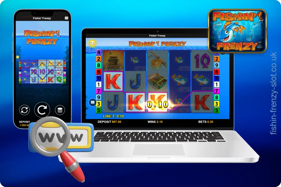 To play the Fishin’ Frenzy slot, you need to choose a reliable casino in the UK and create an account
